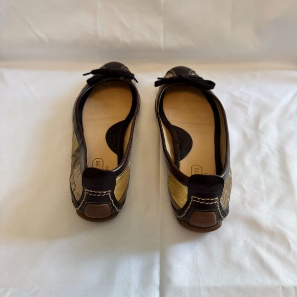 Coach Women's 'Jenilee' Mosaic Color Block Metallic Ballet Falts Size 8.5 - Picture 8 of 11